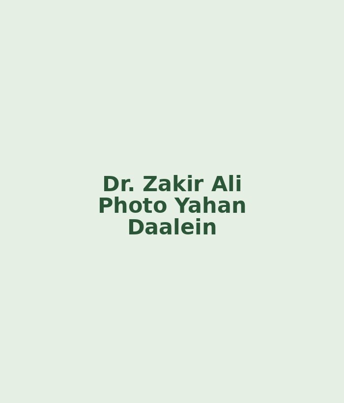 Dr. Zakir Ali